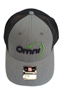 OMNI Richardson Low Pro 115 Trucker Cap Hat Color Gray Size MD LG